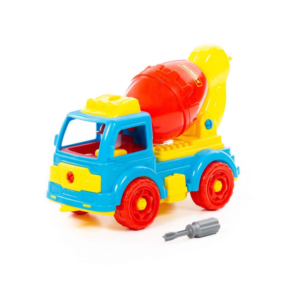 Конструктор-транспорт Автомобиль-бетоновоз (29 элементов) - Полесье фото 2