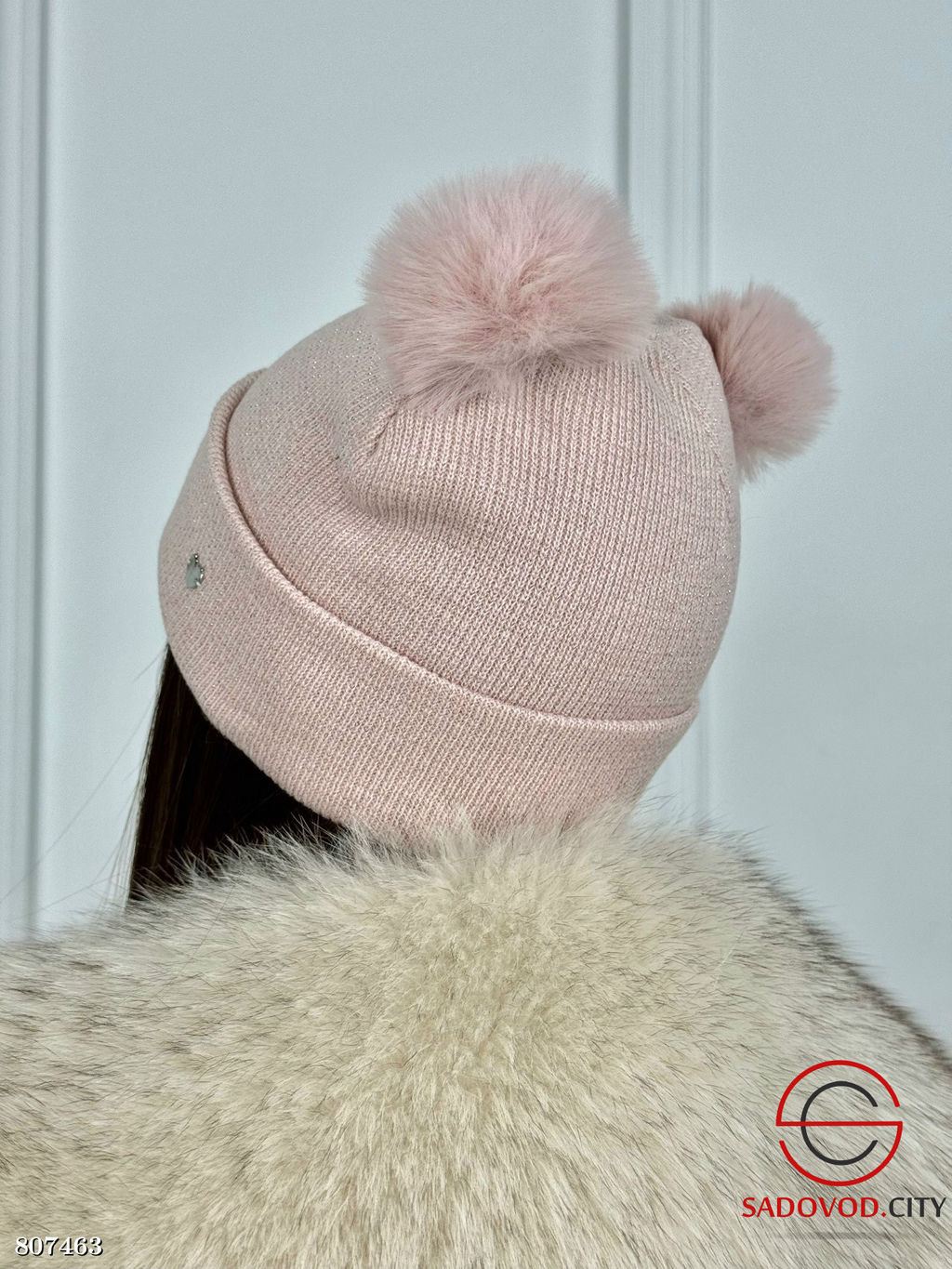 Шапка женская 2в1 с ушками