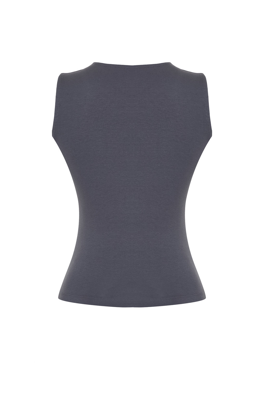 Antrasit Fitted/Vucuda Oturan Bisiklet Yaka Kul Gozu Detayl? Orme Atlet TWOSS24AL00046 - Trendyolmilla фото 8