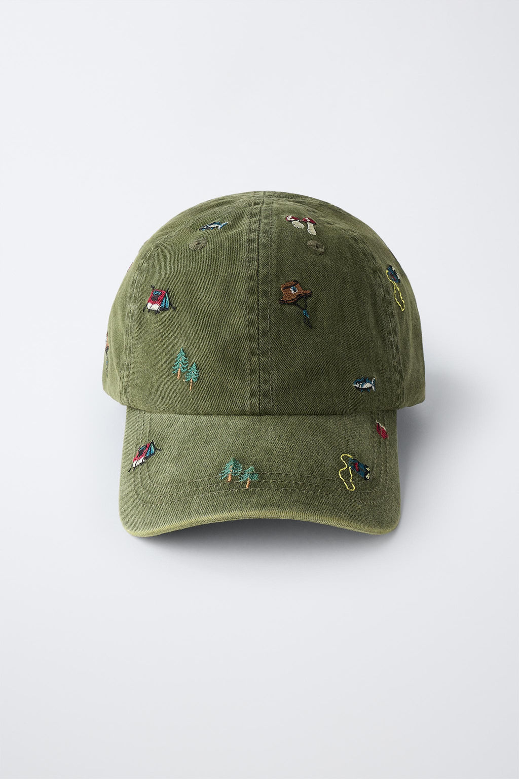 GORRA EFECTO LAVADO BORDADOS / Khaki - Zara фото 4