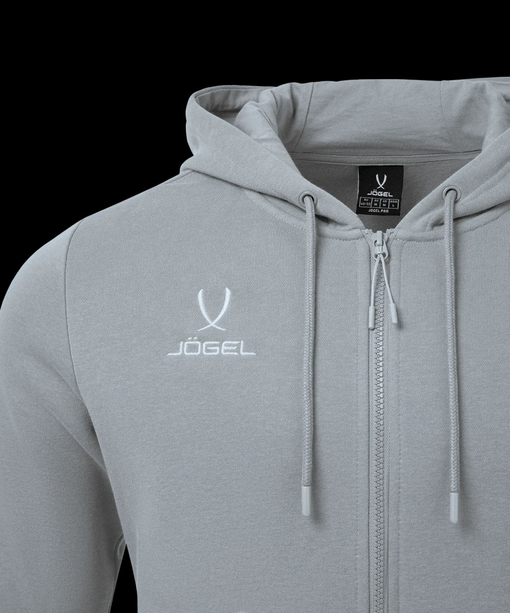 Худи JOGEL ESSENTIAL Fleece Zip Hoodie, серый  фото 4