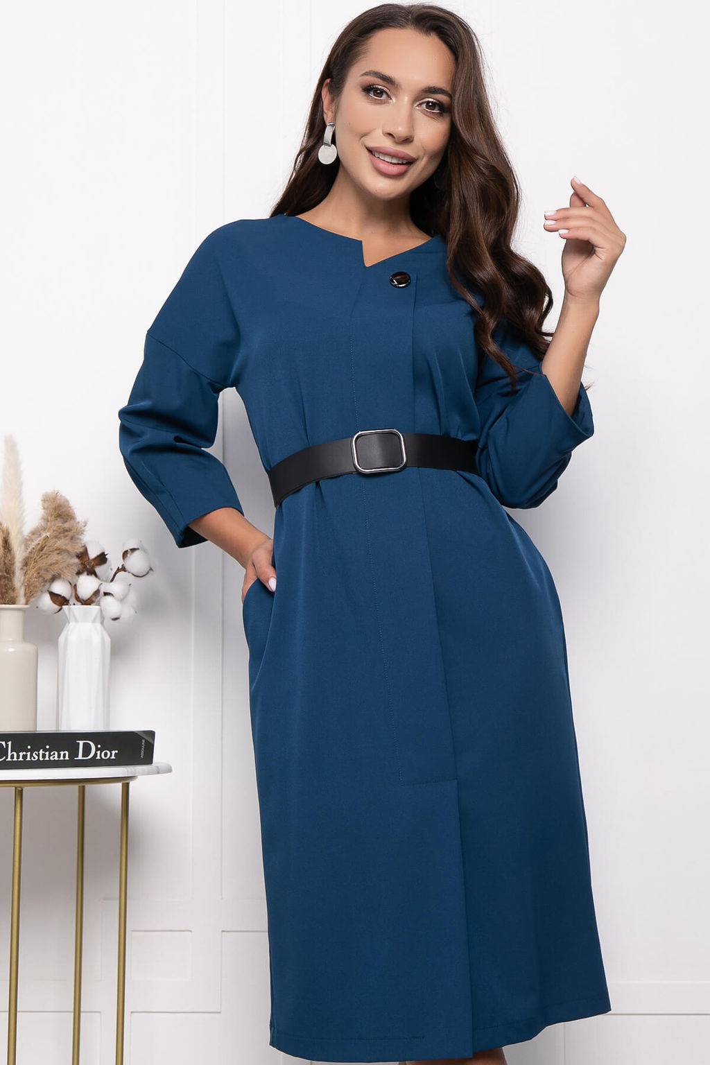 Платье Агнета П7330 (синее) - Lt collection фото 19