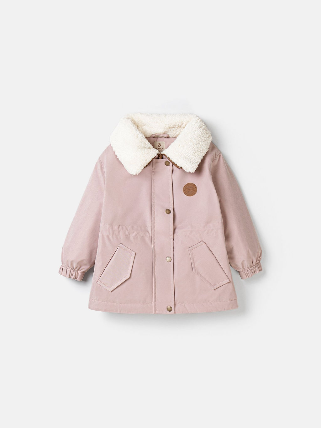 Парка демисезонная с меховым воротником "Зефир"