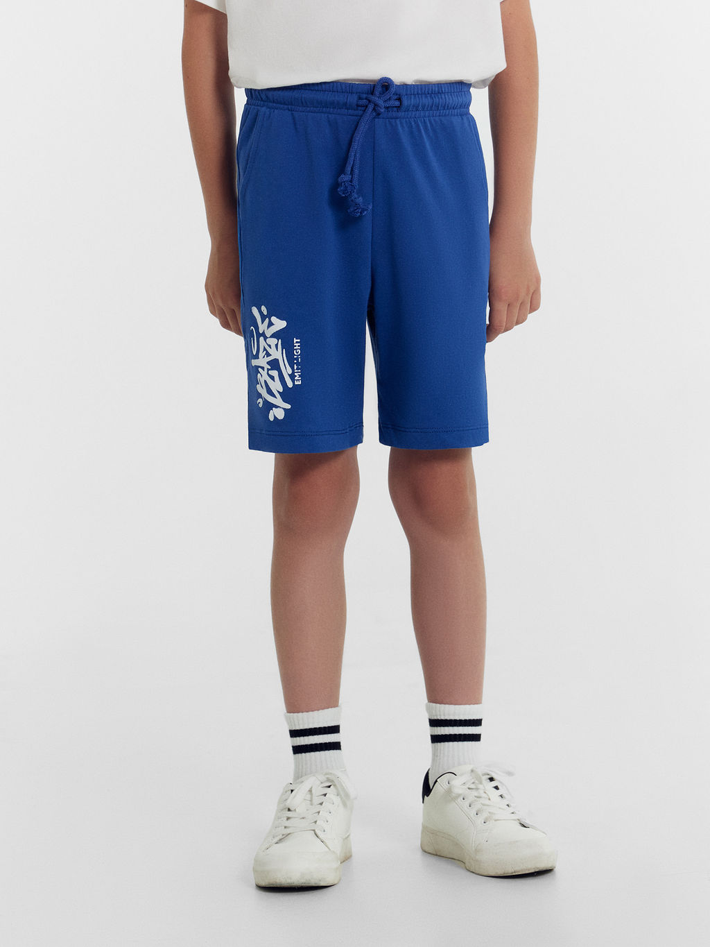 Шорты для мальчиков синие с печатью - Mark formelle фото 3