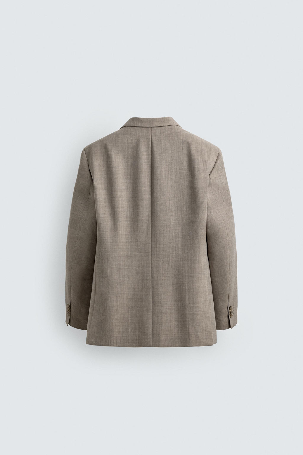BLAZER TRAJE CONFORT CON LANA / Gris / Beige - Zara фото 7
