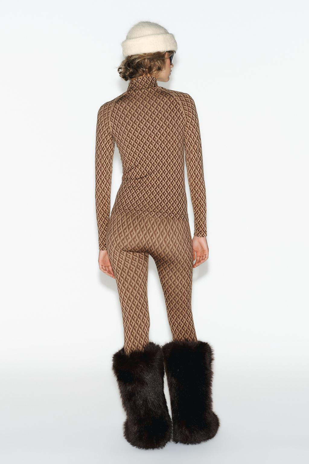 THERMOLITE® CORE JACQUARD THERMAL LEGGINGS SKI COLLECTION - Zara фото 5