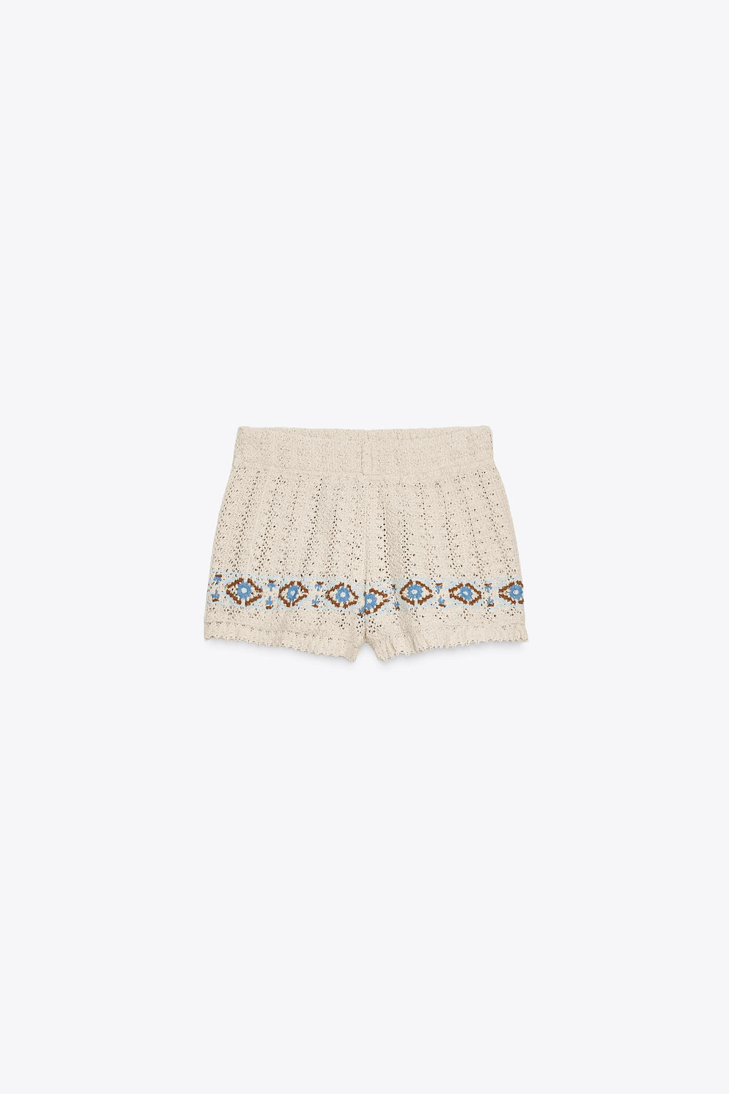 EMBROIDERED CROCHET SHORTS - Zara фото 4