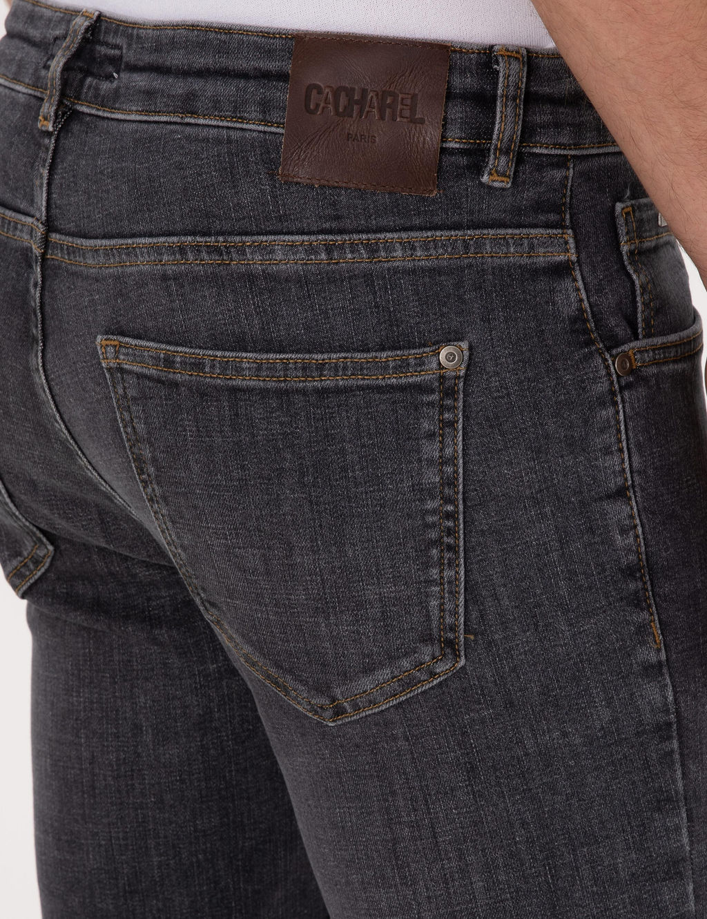 Antrasit Slim Fit Pamuk Kar___ml_ Jean Pantolon