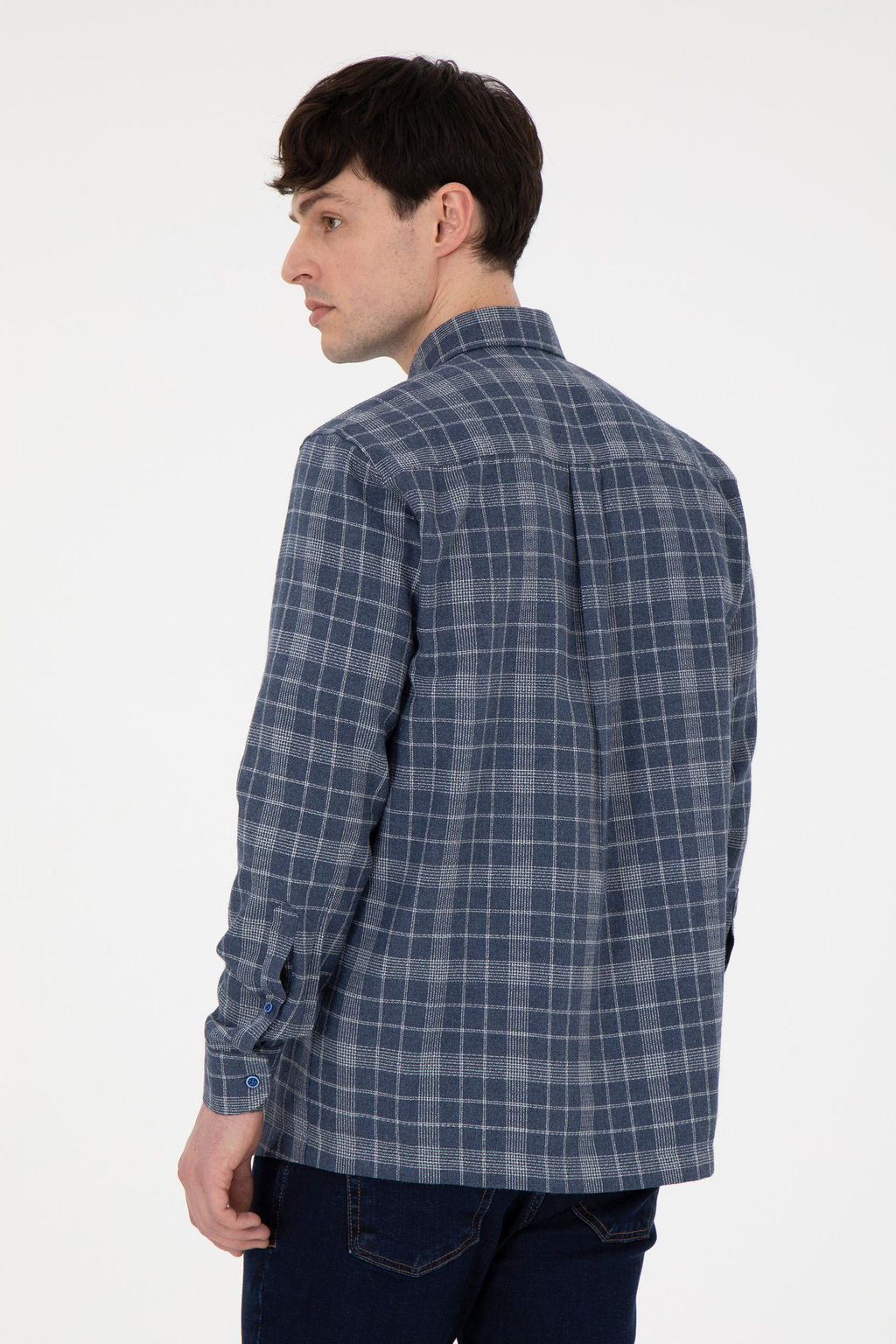 Мужская темно-синяя рубашка с длинным рукавом Неожиданная скидка в корзине - U.s. polo assn фото 5