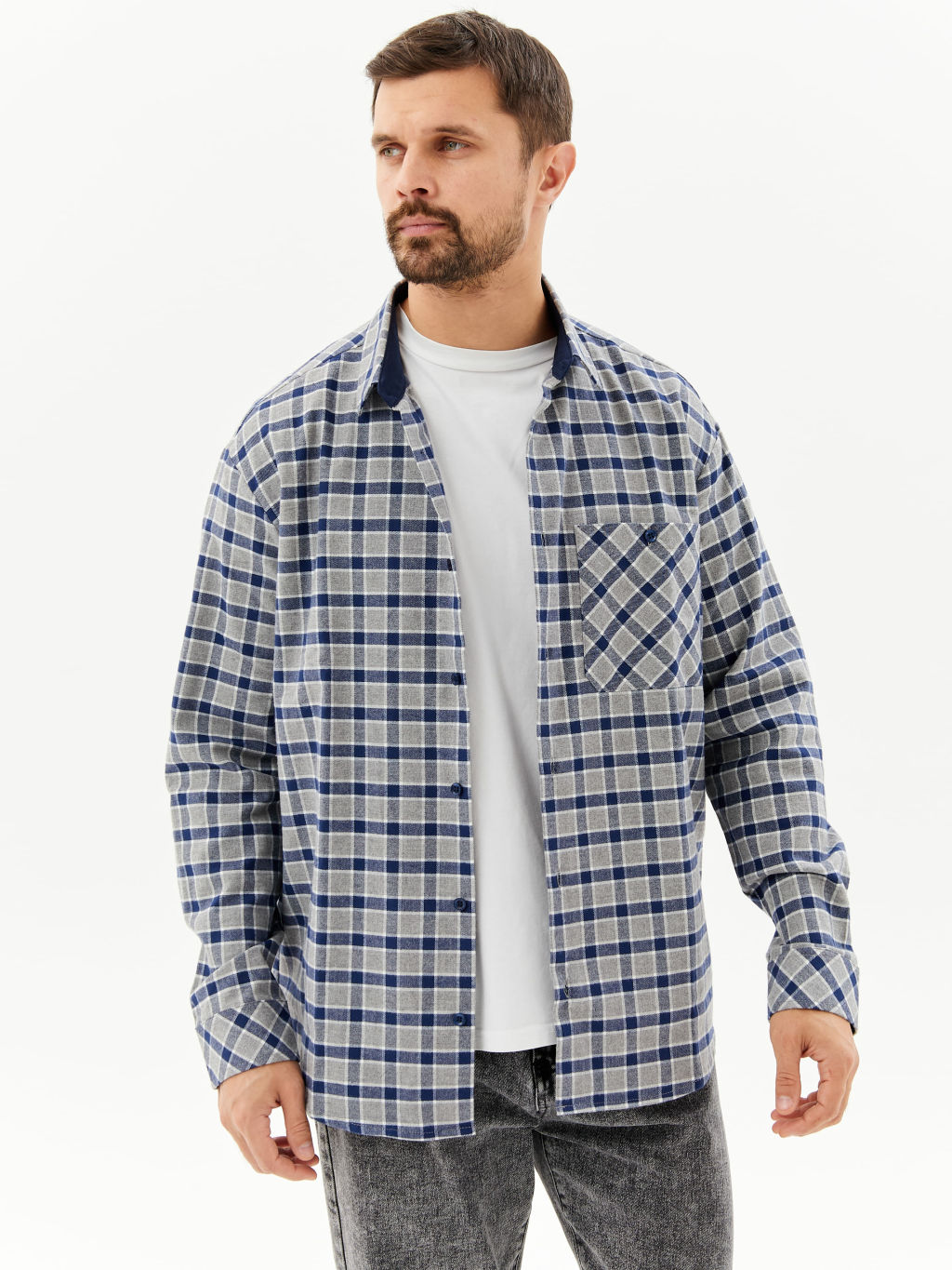 Сорочка мужская длинный рукав GREG S325/211/2023/1  фото 3