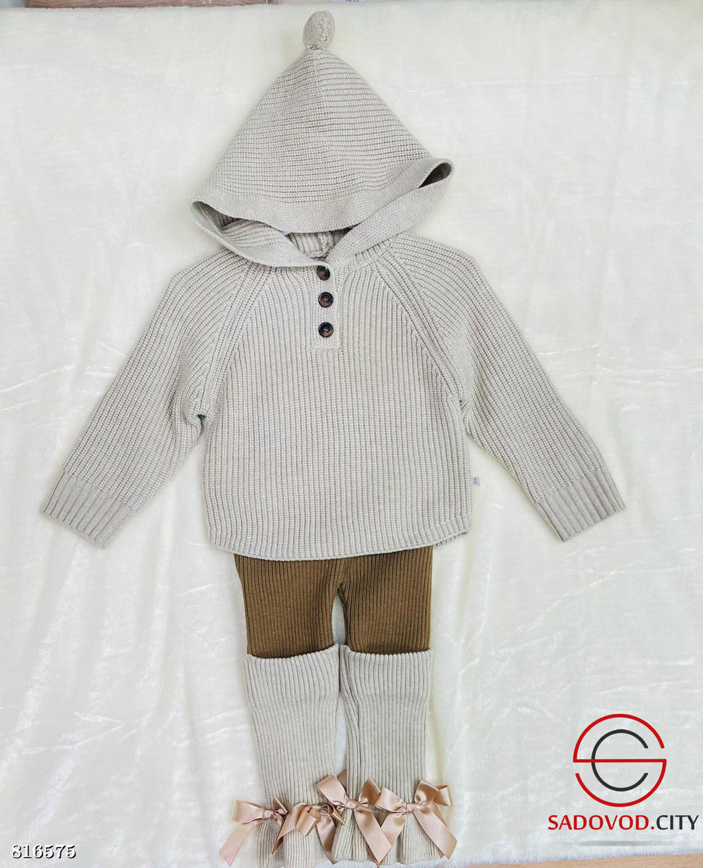 Вязанный костюм для девочки - Bruno фото 2