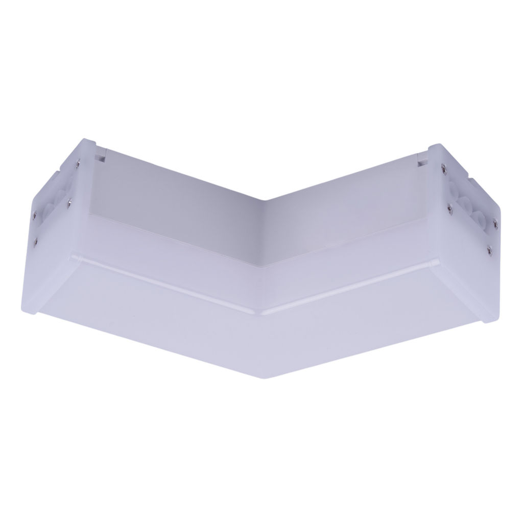 ULO-N11L-8W/4000K/120D IP40 WHITE Светильник светодиодный L-образный. Угол 120 градусов. Белый свет (4000K). 800Лм. Алюминий. Цвет белый. TM Uniel