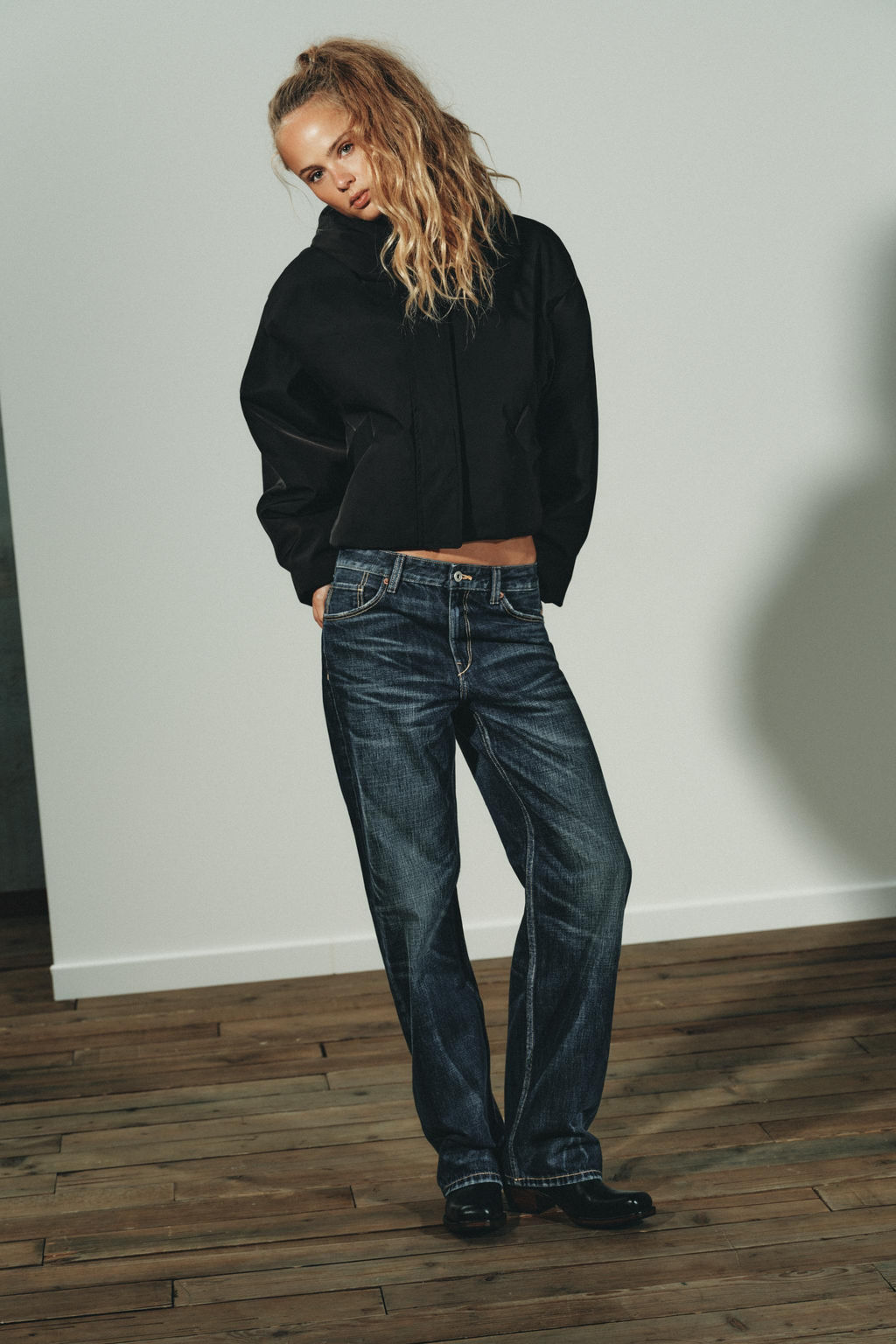 WATER-REPELLENT WINDPROOF QUILTED JACKET WITH FAUX FUR HOOD