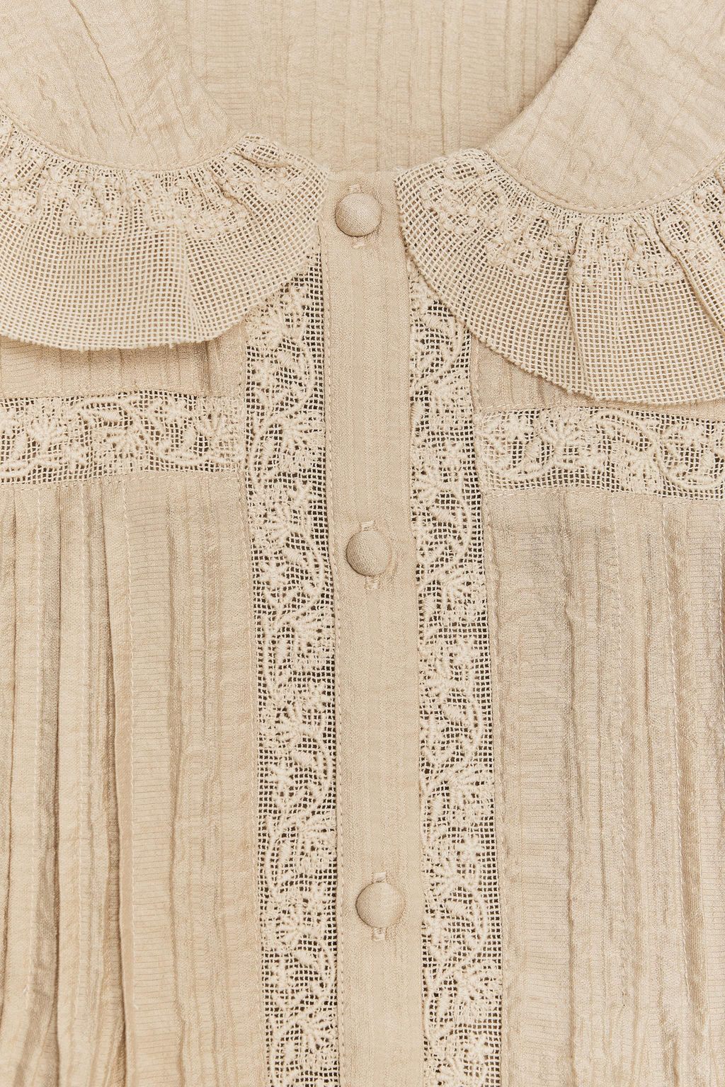 EMBROIDERED PETER PAN COLLAR SHIRT - Zara фото 8