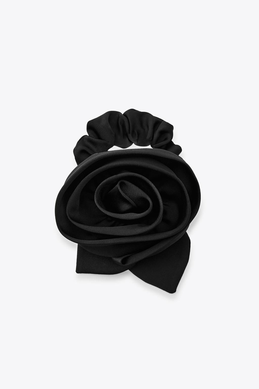 FLOWER AND LEAF SCRUNCHIE - Zara фото 2