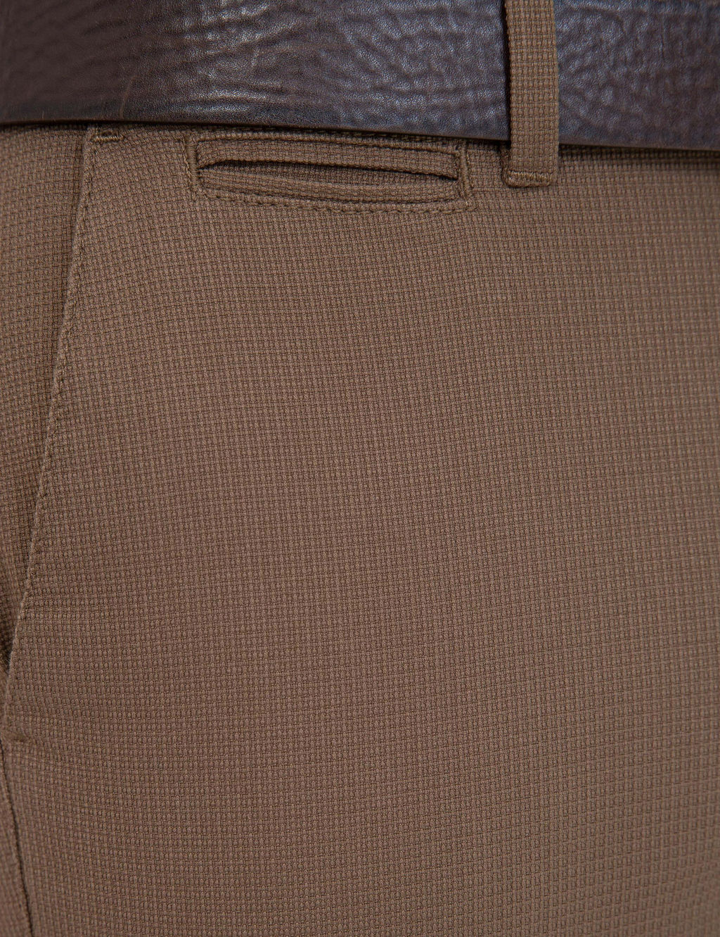 A__k Kahverengi Slim Fit Kanvas Pantolon