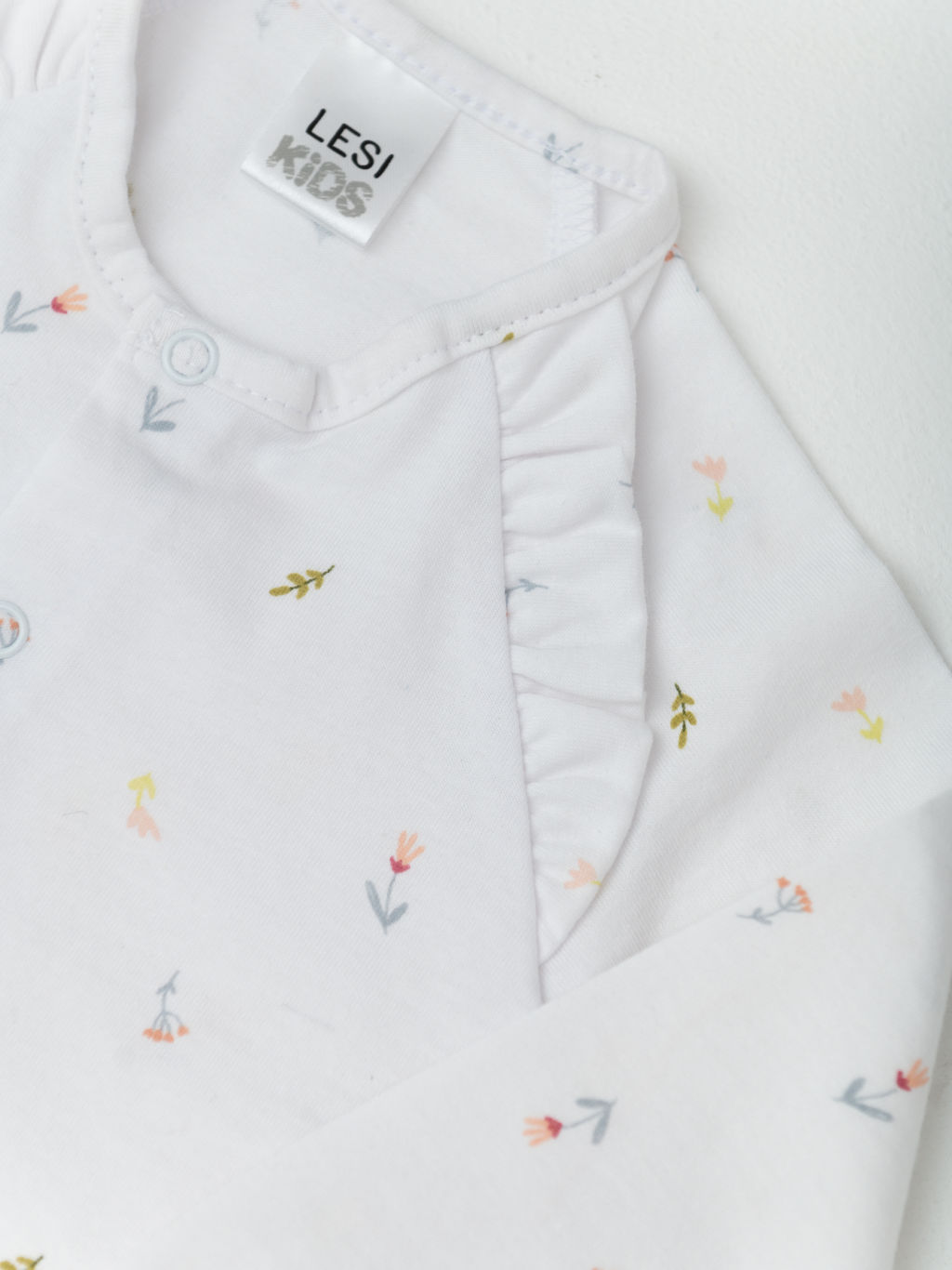 Кофта ясельная для девочки, бел/роз - Lesi kids фото 3