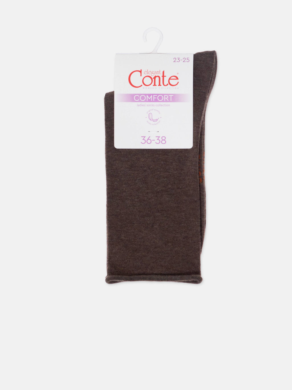 Цена за 2 пары. Носки удлиненные CONTE Меланжевые носки COMFORT - Conte elegant фото 7