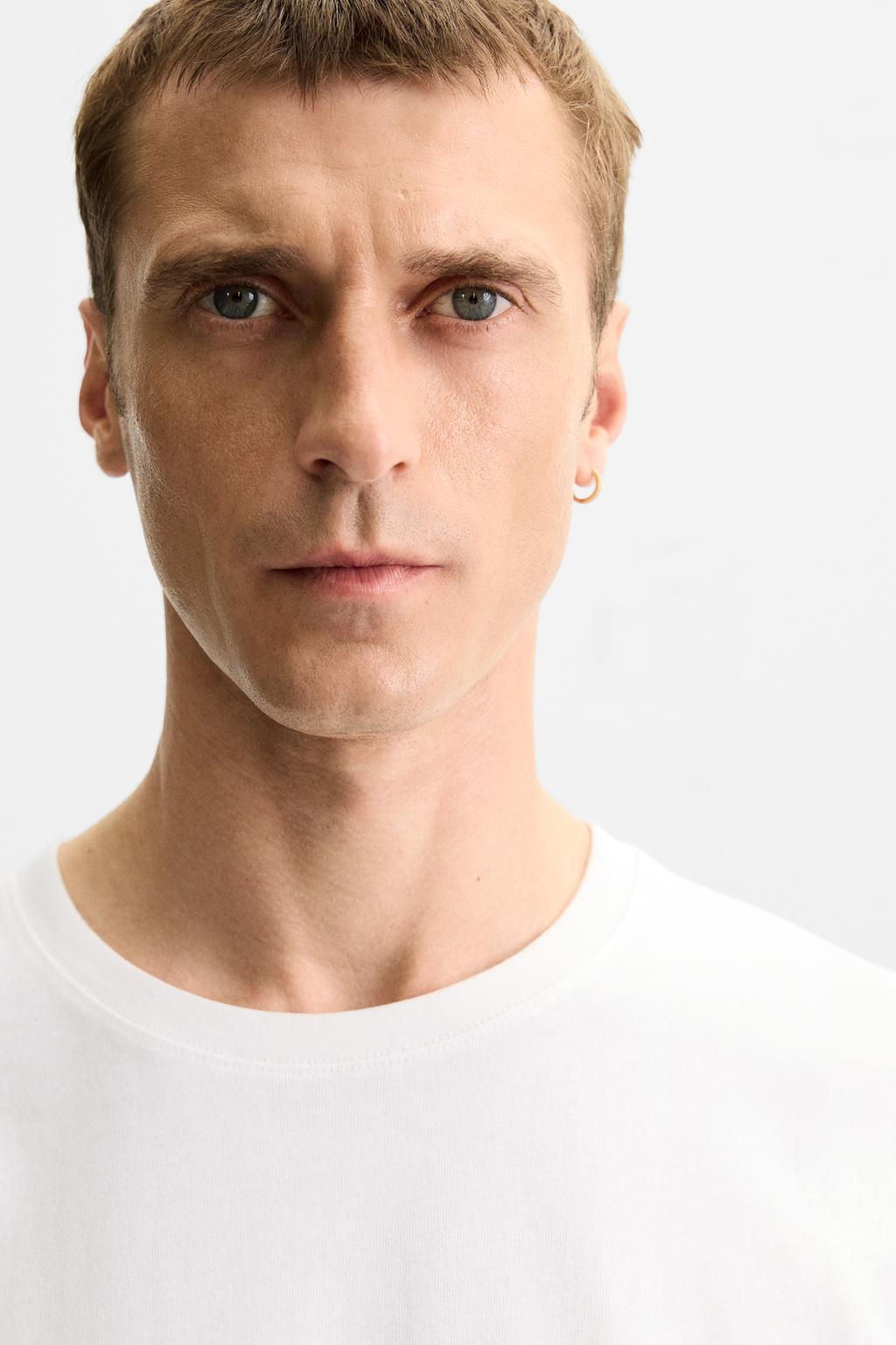 BASIC MEDIUM WEIGHT T-SHIRT - Zara фото 6