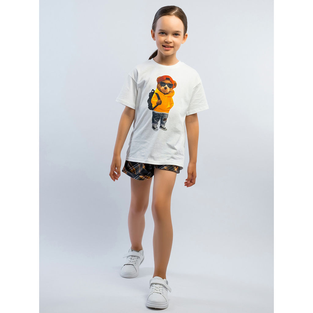 Комплект футболка кулирка, шорты футер 2х нитка петля 7011900102 - Youlala фото 5