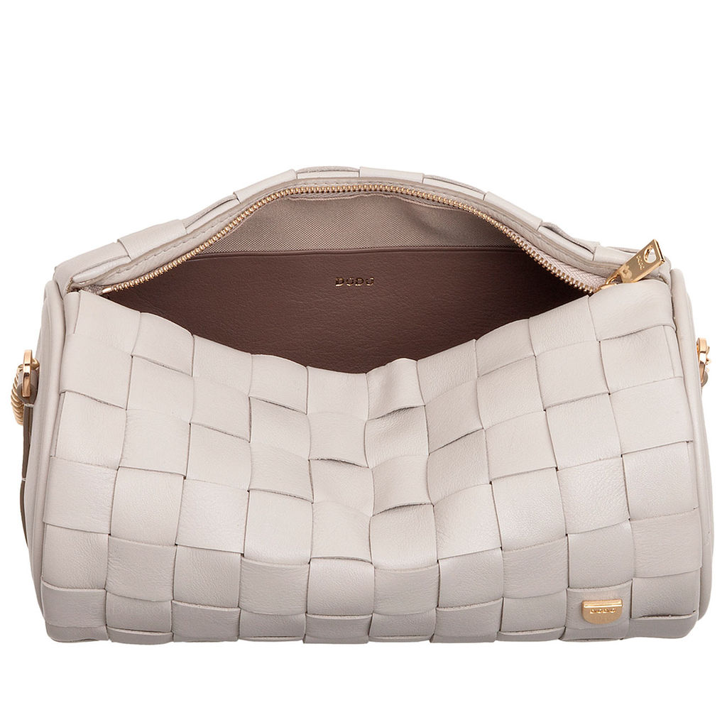 Итальянская кожаная сумка DuDu Bags серии Abigail | жемчужный серый - Dudubags фото 5