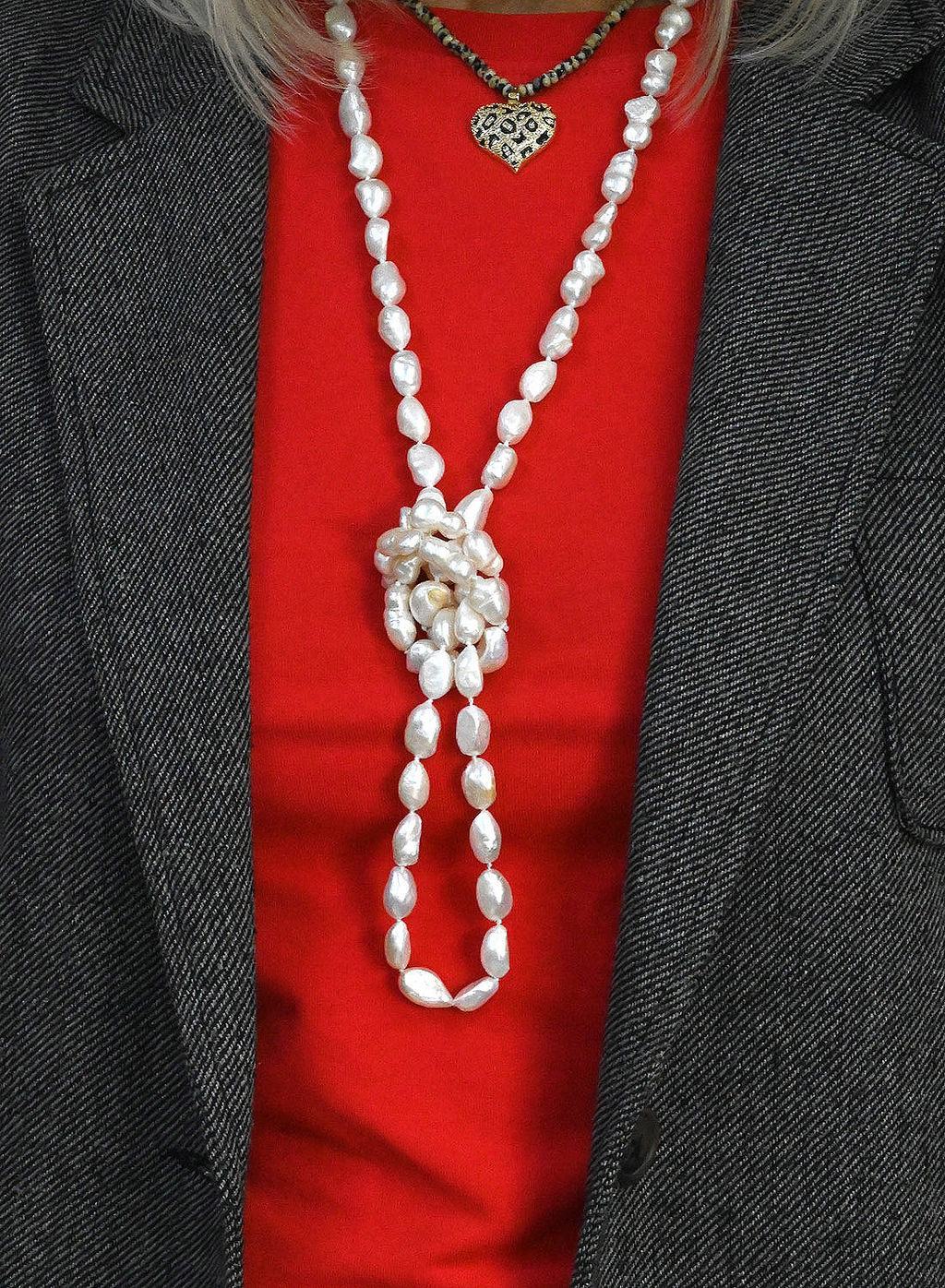 Бусы длинные из жемчуга барокко 8*15мм цвет белый, 110см - Радуга камня фото 2