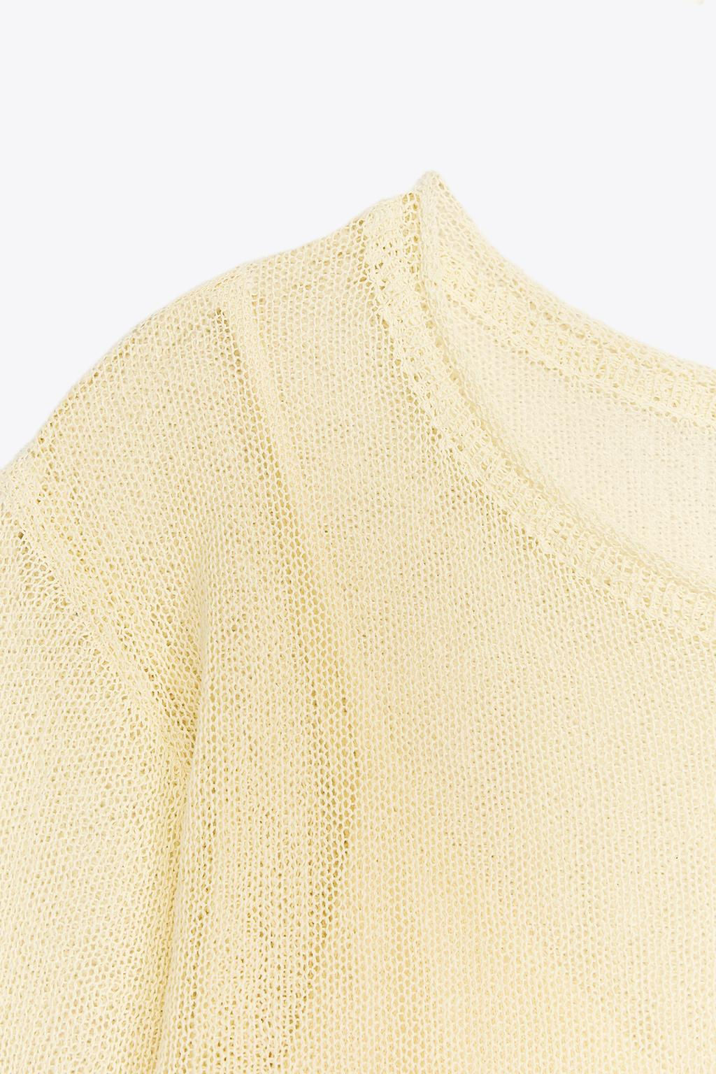 DOUBLE LAYER KNIT DRESS - Zara фото 8