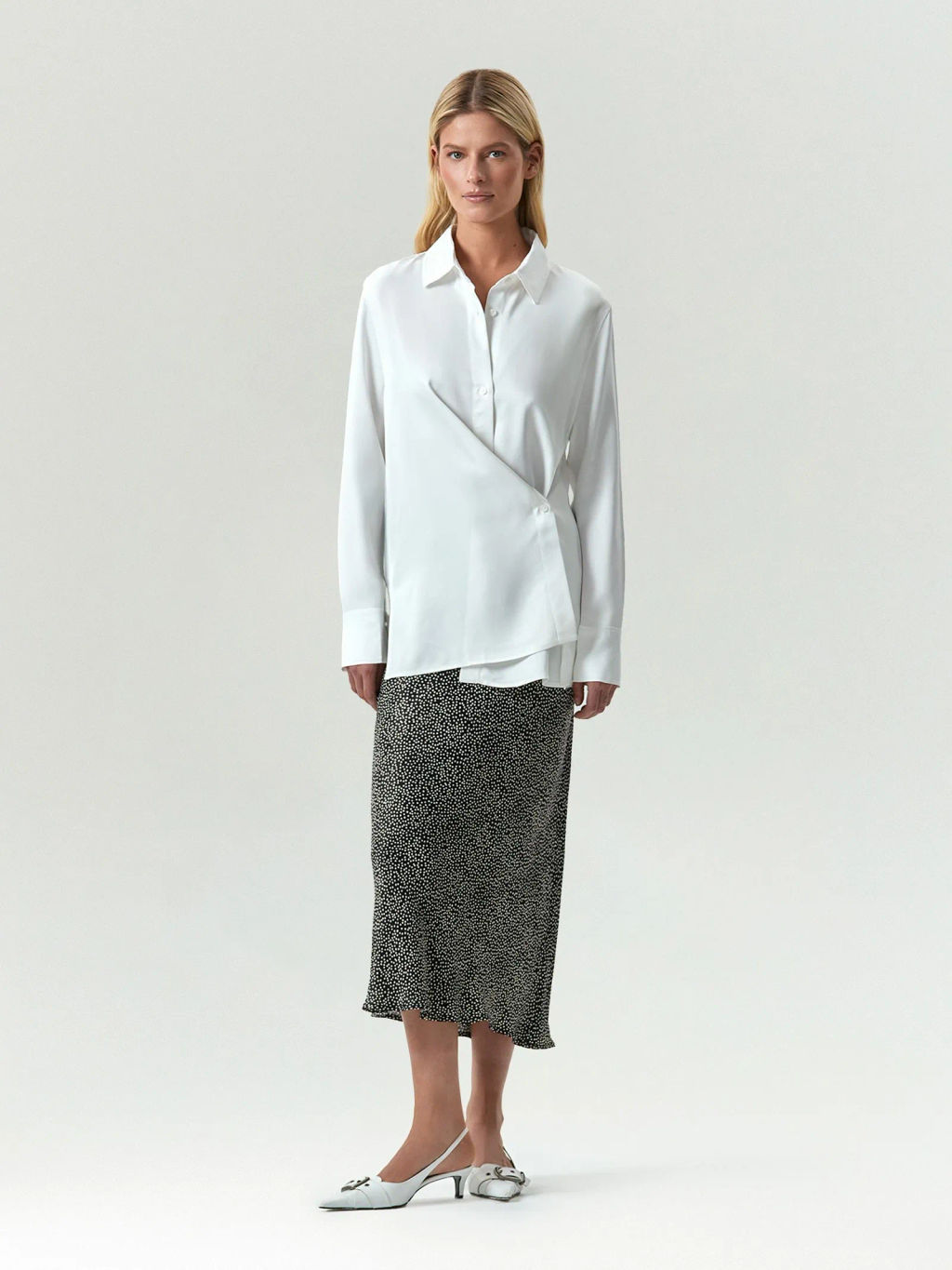 Рубашка из 100% вискозы, B3053/atlas