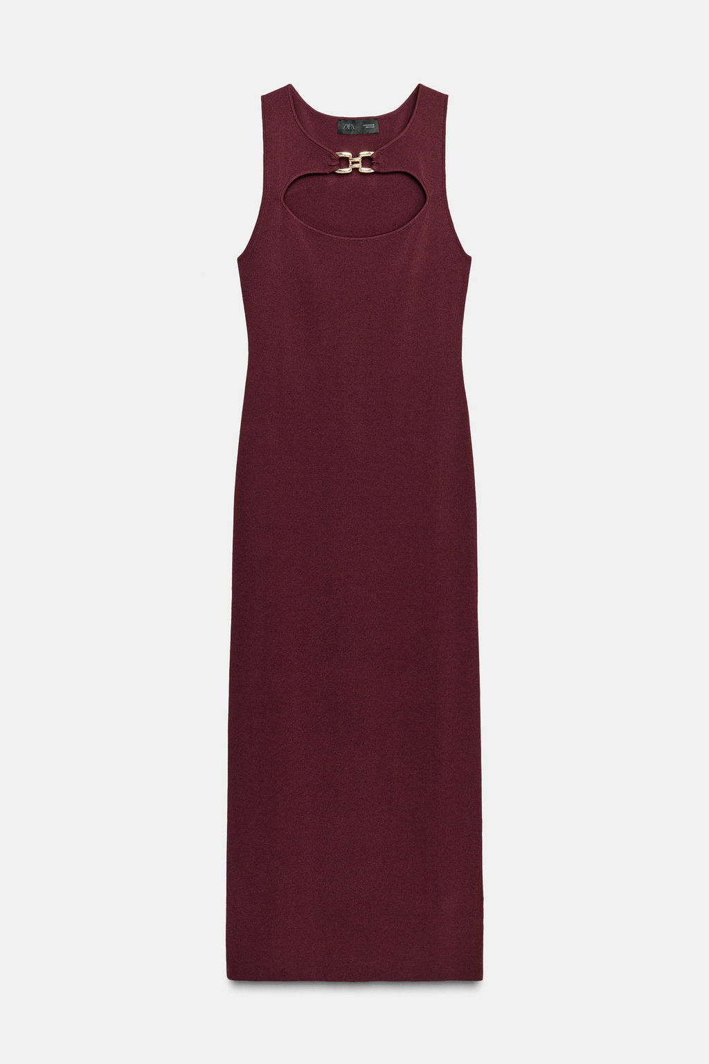 KNIT DRESS WITH CUT-OUT AND METAL DETAIL - Zara фото 5