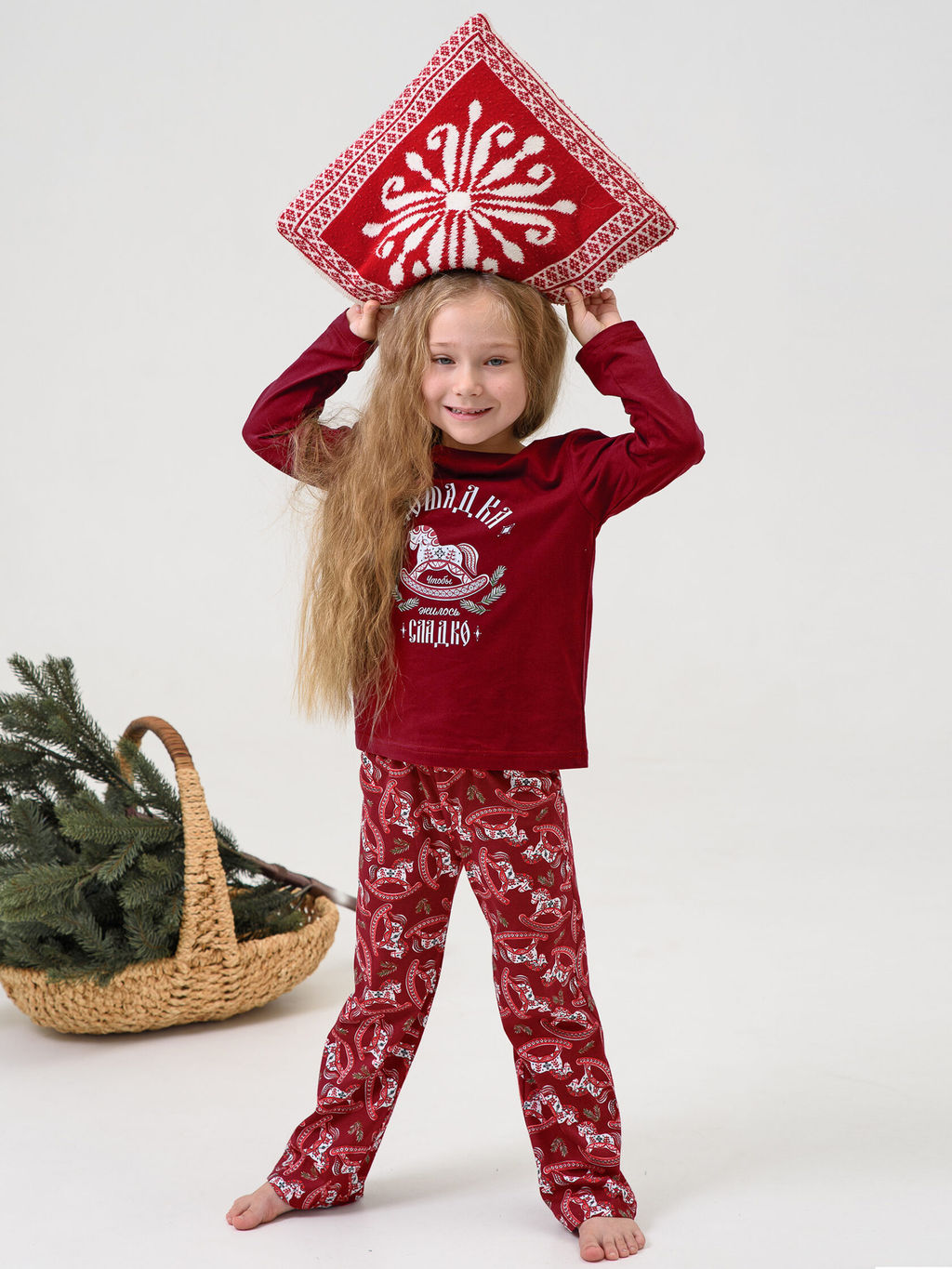 Пижама 100% хлопок женская Лошадка - Оптима фото 19