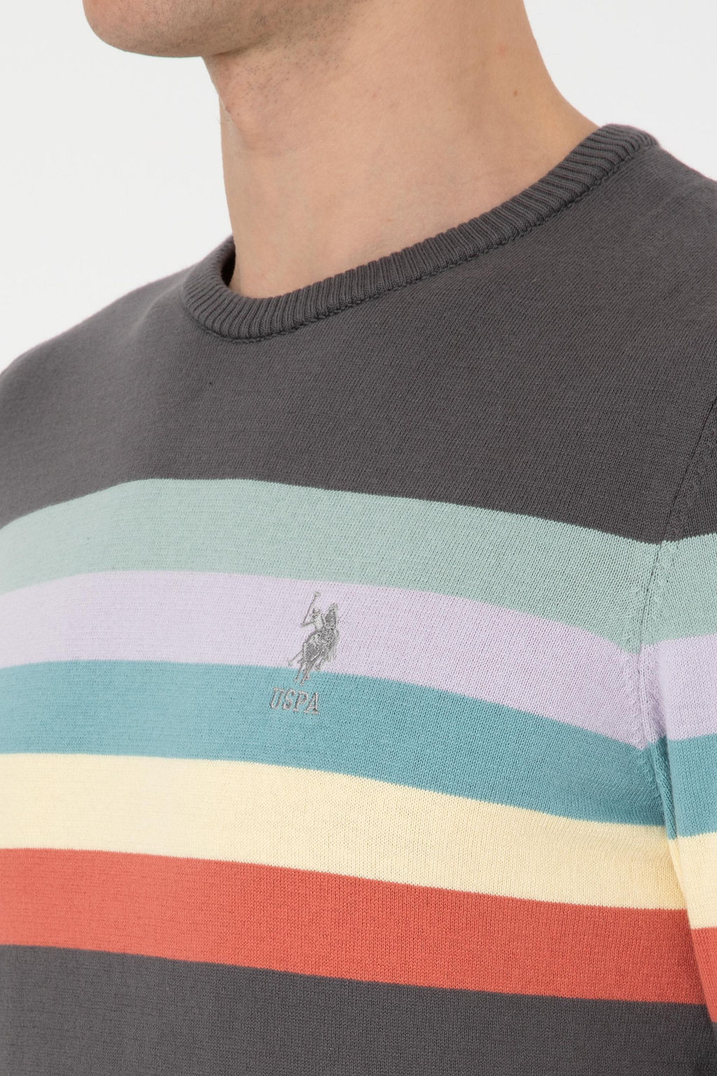 Erkek Gri Kazak - U.s. polo assn фото 7