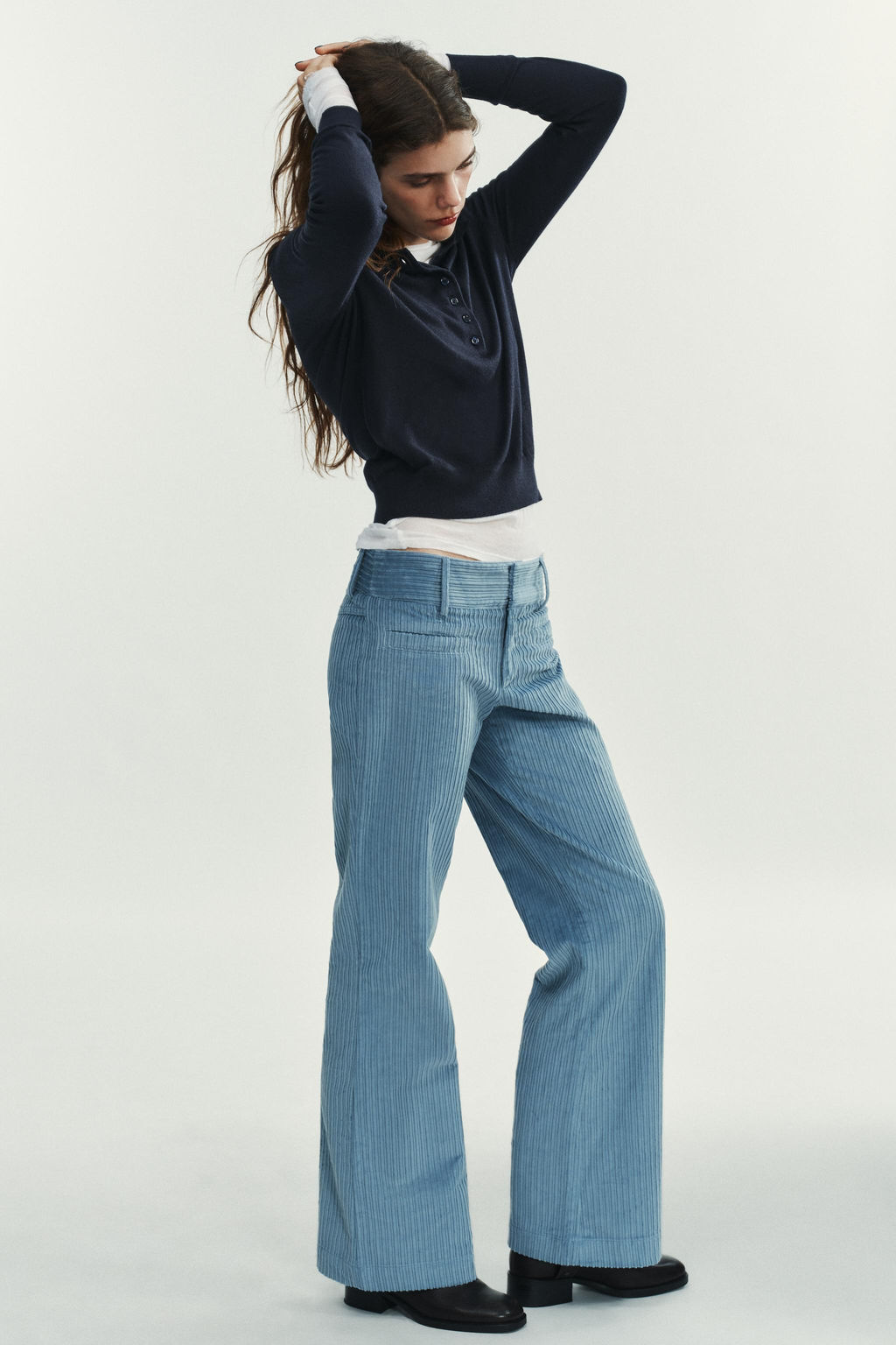 FLARE CORDUROY TROUSERS