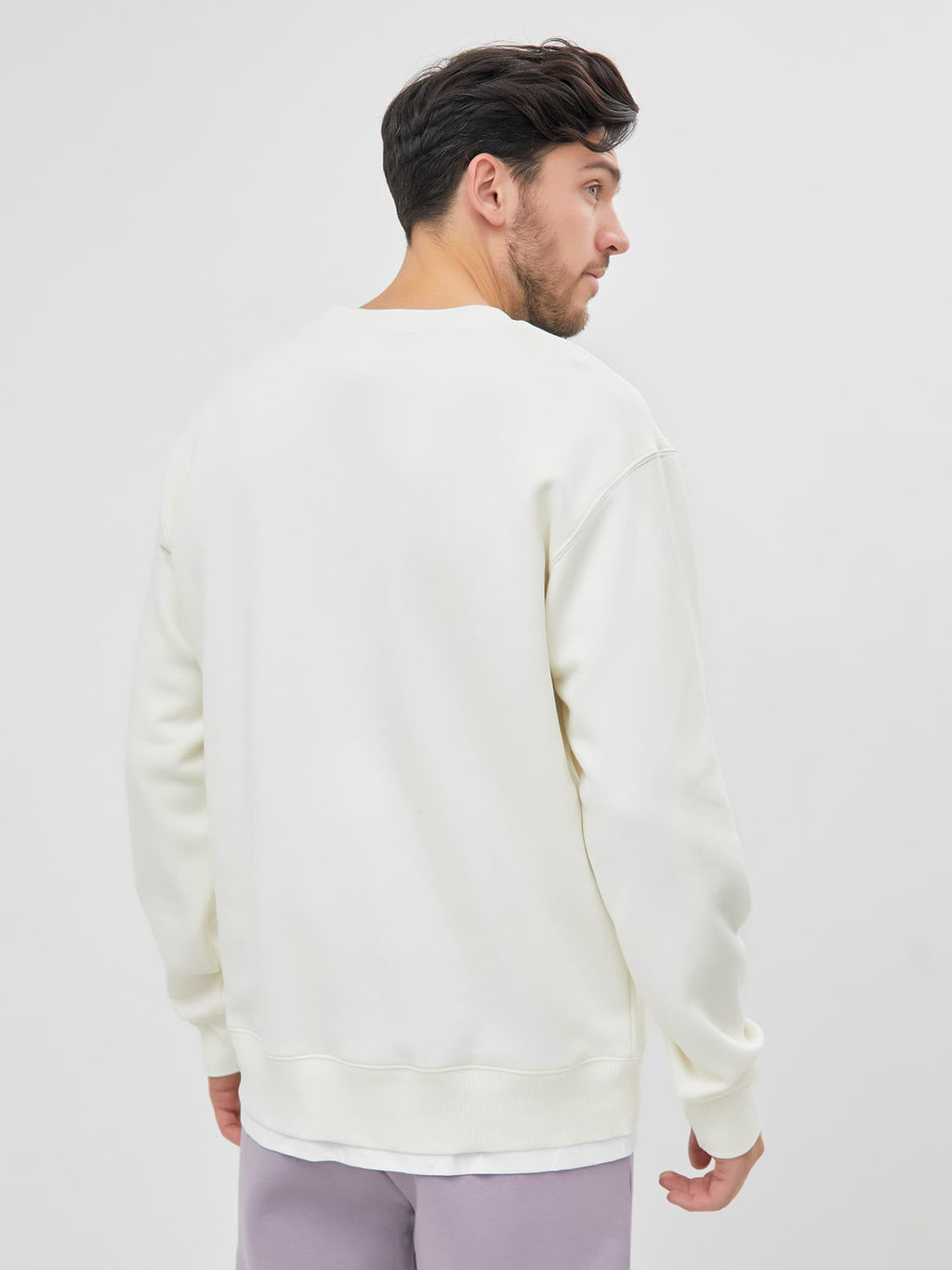 Свитшот молочного цвета с принтом FLORIDA молочный +печать 121813