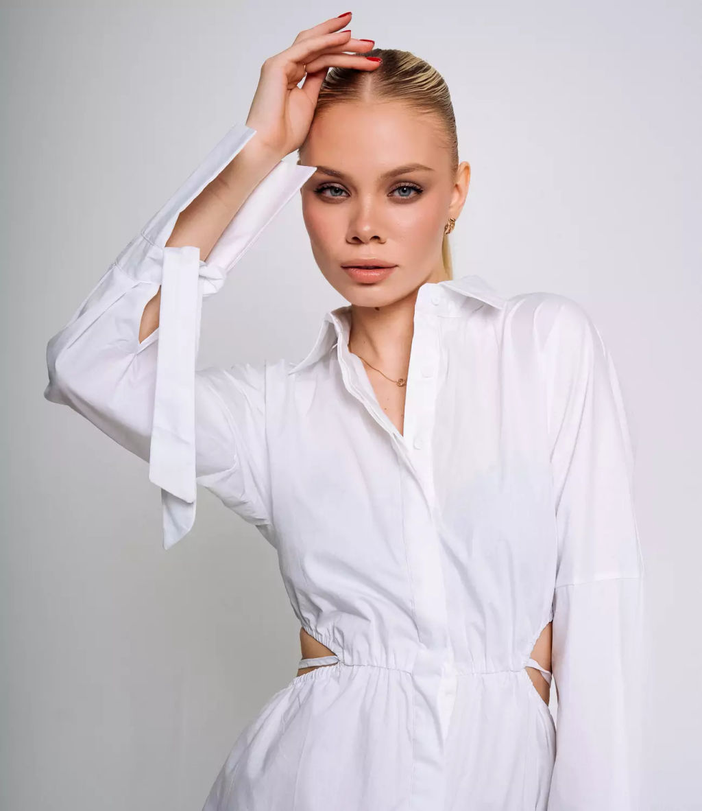Платье #КТ7306, белый