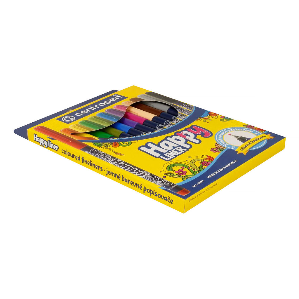 Centropen Набор линеров HAPPY LINER KK 2521/12 0.3 мм 12 цв. синий