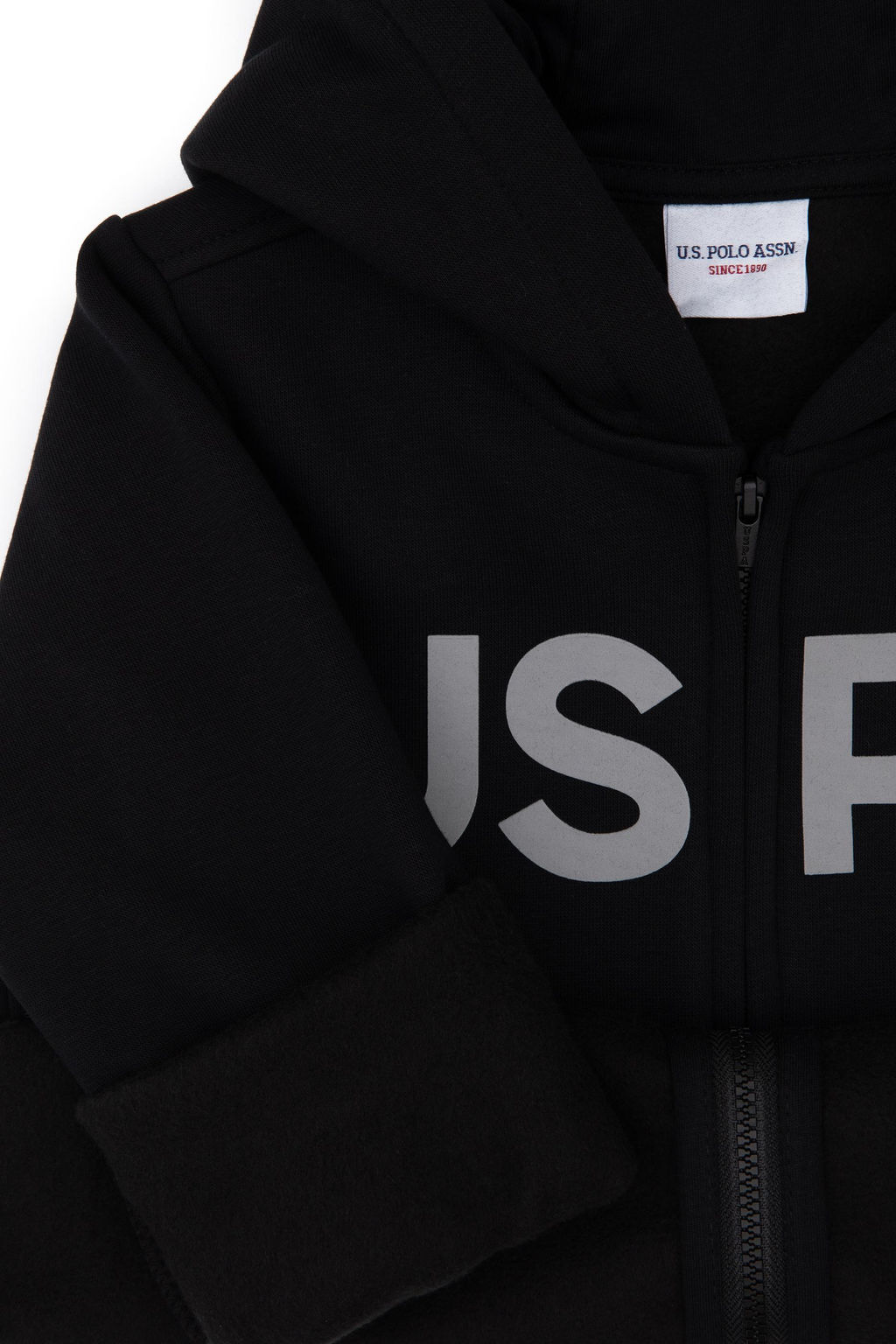 Erkek _ocuk Siyah Basic Kap__onlu Sweatshirt - U.s. polo assn фото 3