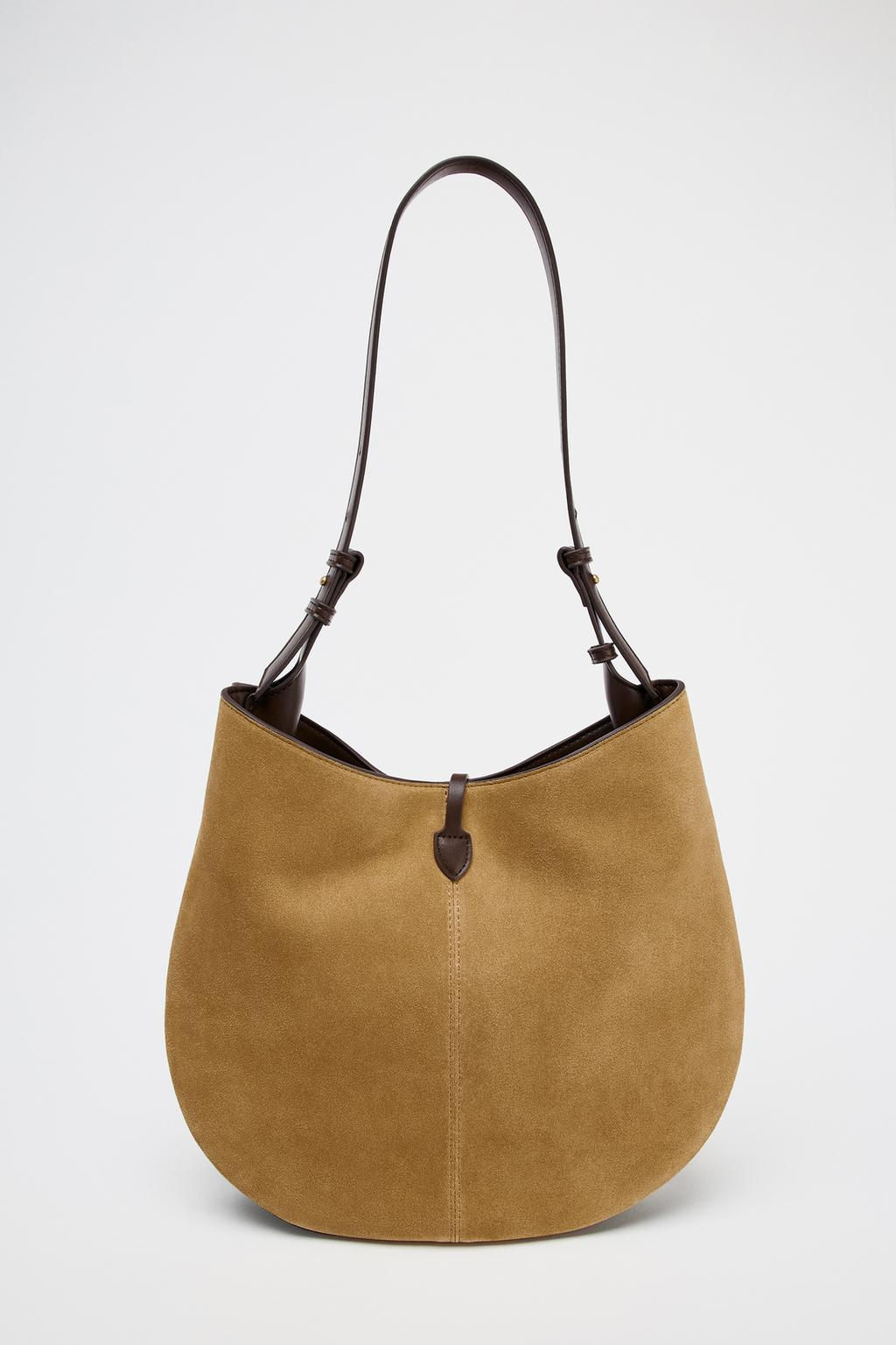 SPLIT SUEDE SHOULDER BAG - Zara фото 2