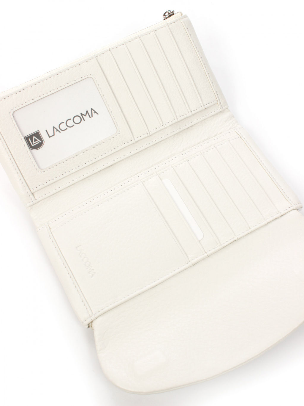 LACCOMA кошелек LA-1088-белый натуральная кожа