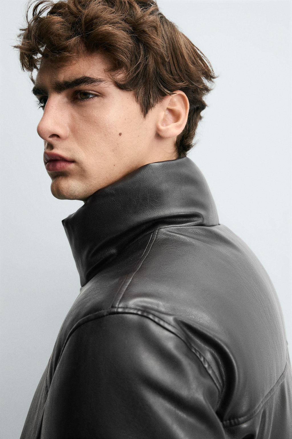 FAUX LEATHER PUFFER JACKET - Zara фото 6