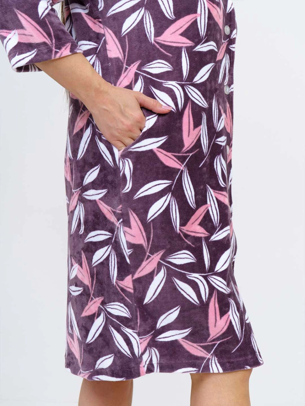 Халат женский, цвет коричневый