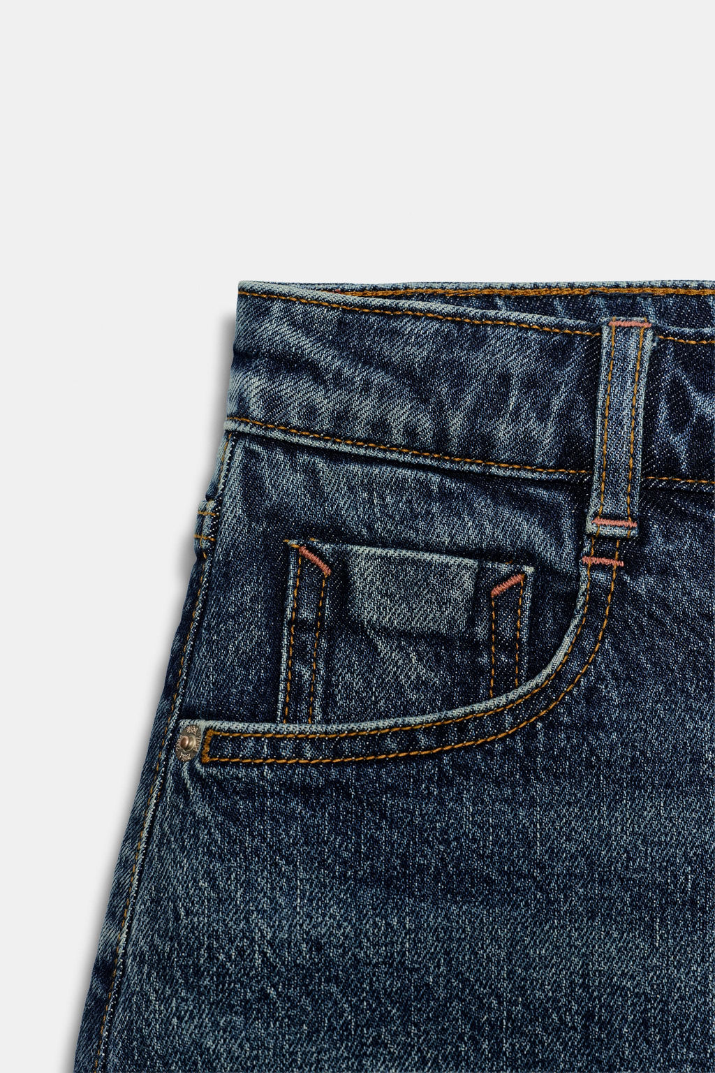 FALDA PANTAL?N Z1975 DENIM BAJO SIN COSTURAS / Azul - Zara фото 8