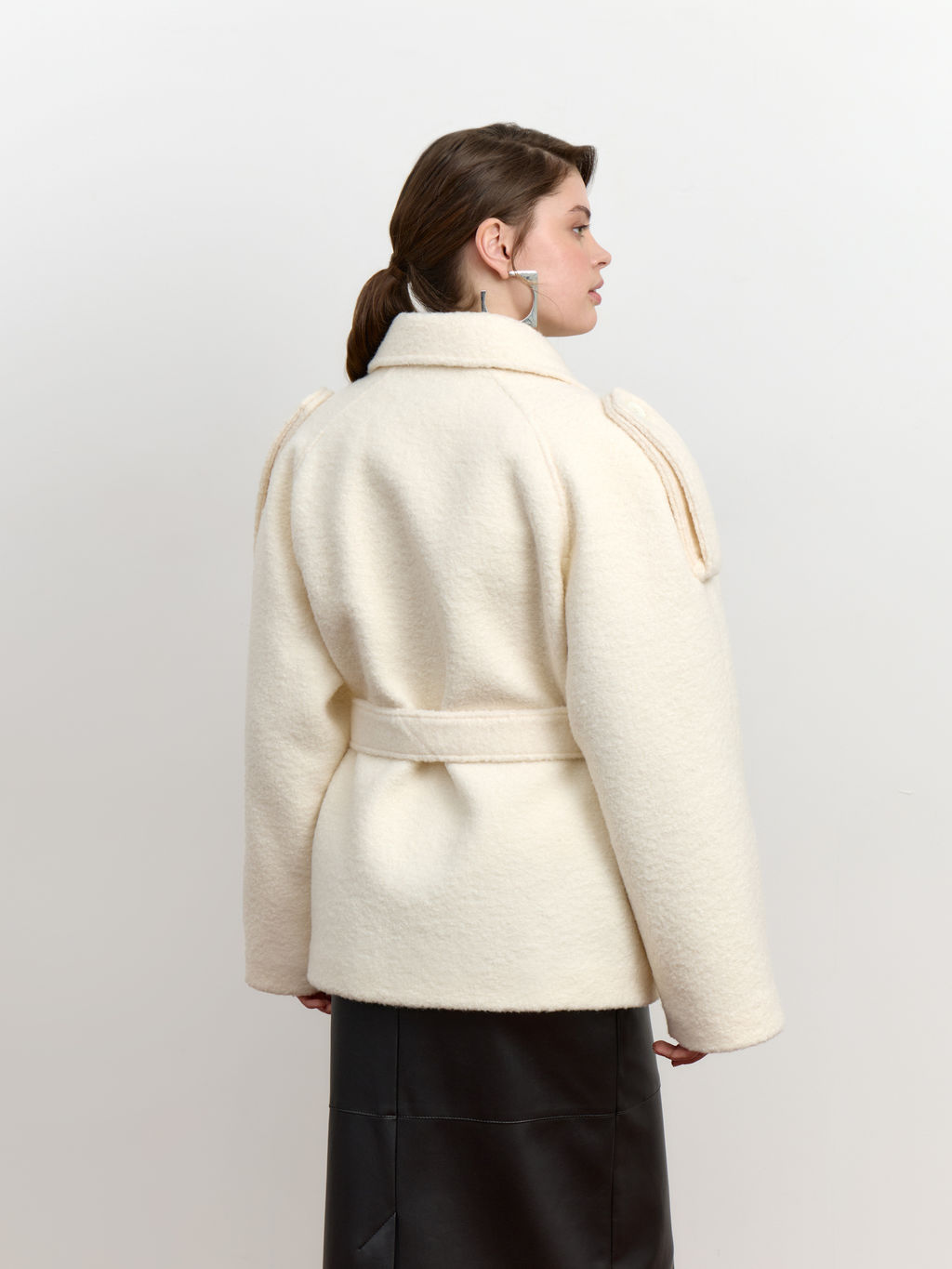 Пальто кучерявое с рукавом реглан - Mollis фото 4