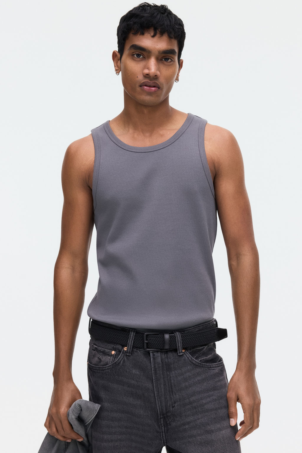 Camiseta sin mangas en canal? Slim Fit - H&m фото 7