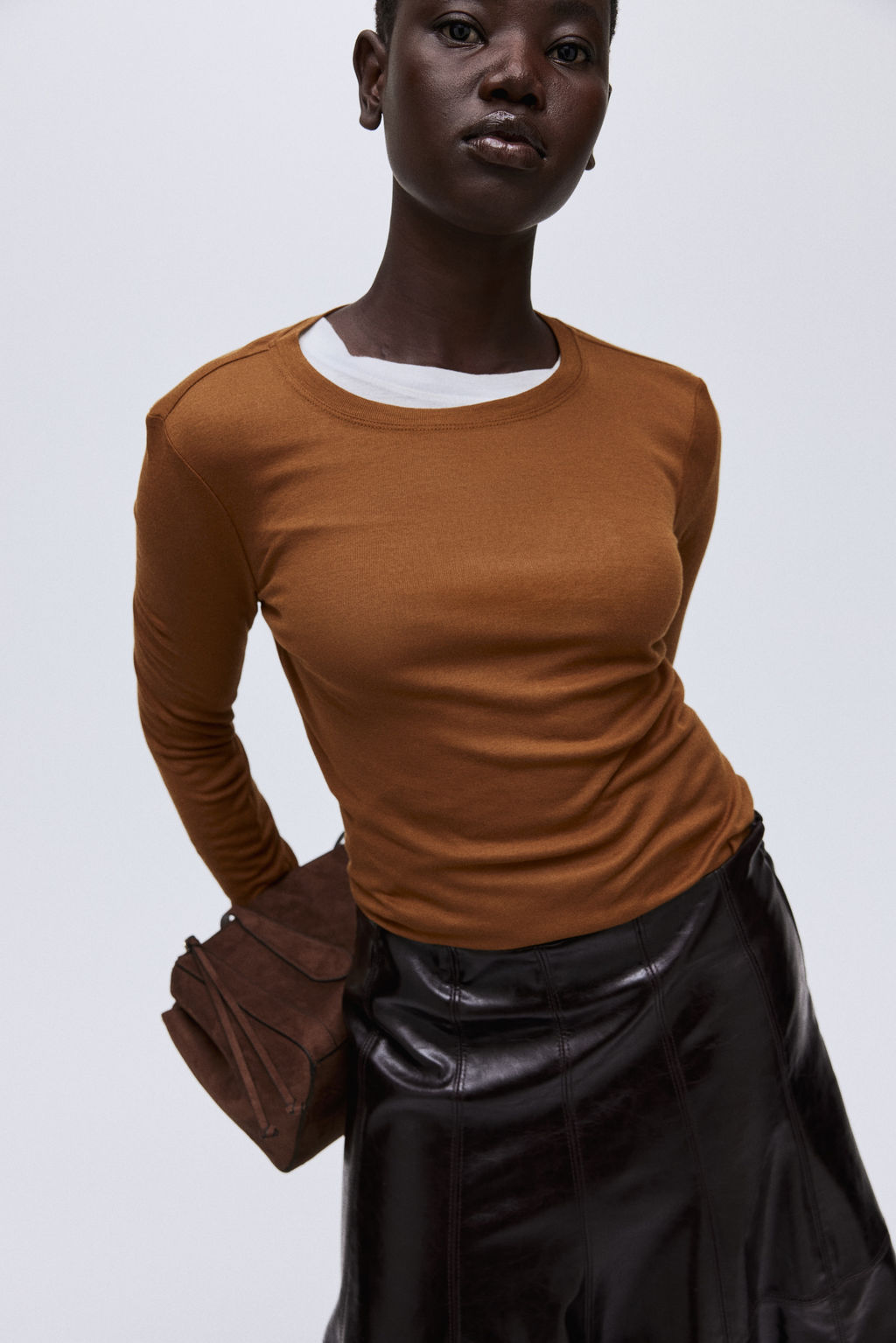 Top en punto de algod?n pima - H&m фото 8