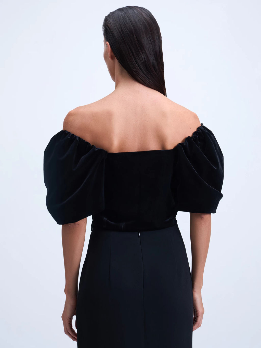 Облегающая блузка из бархата / Zarina  фото 6