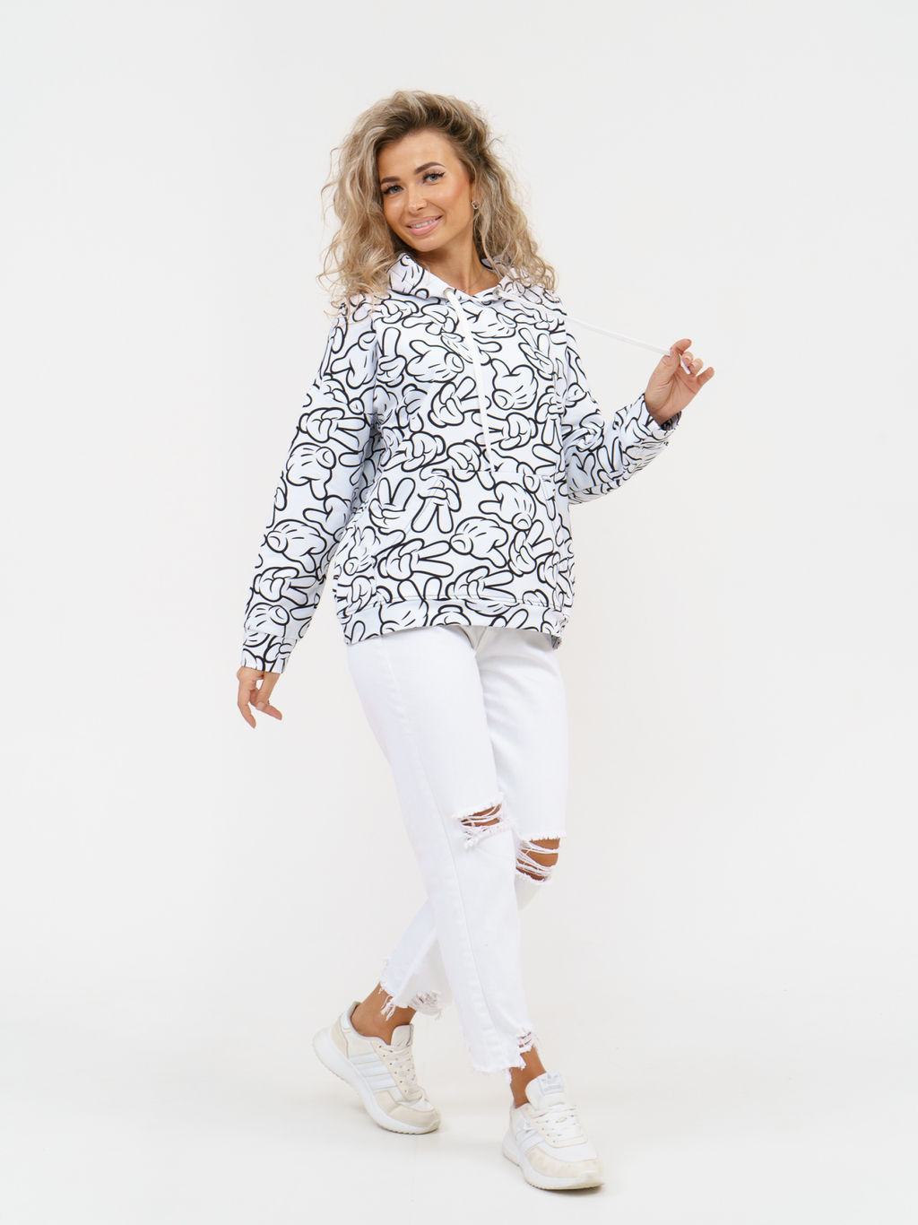 932 Худи "Белый/микки"