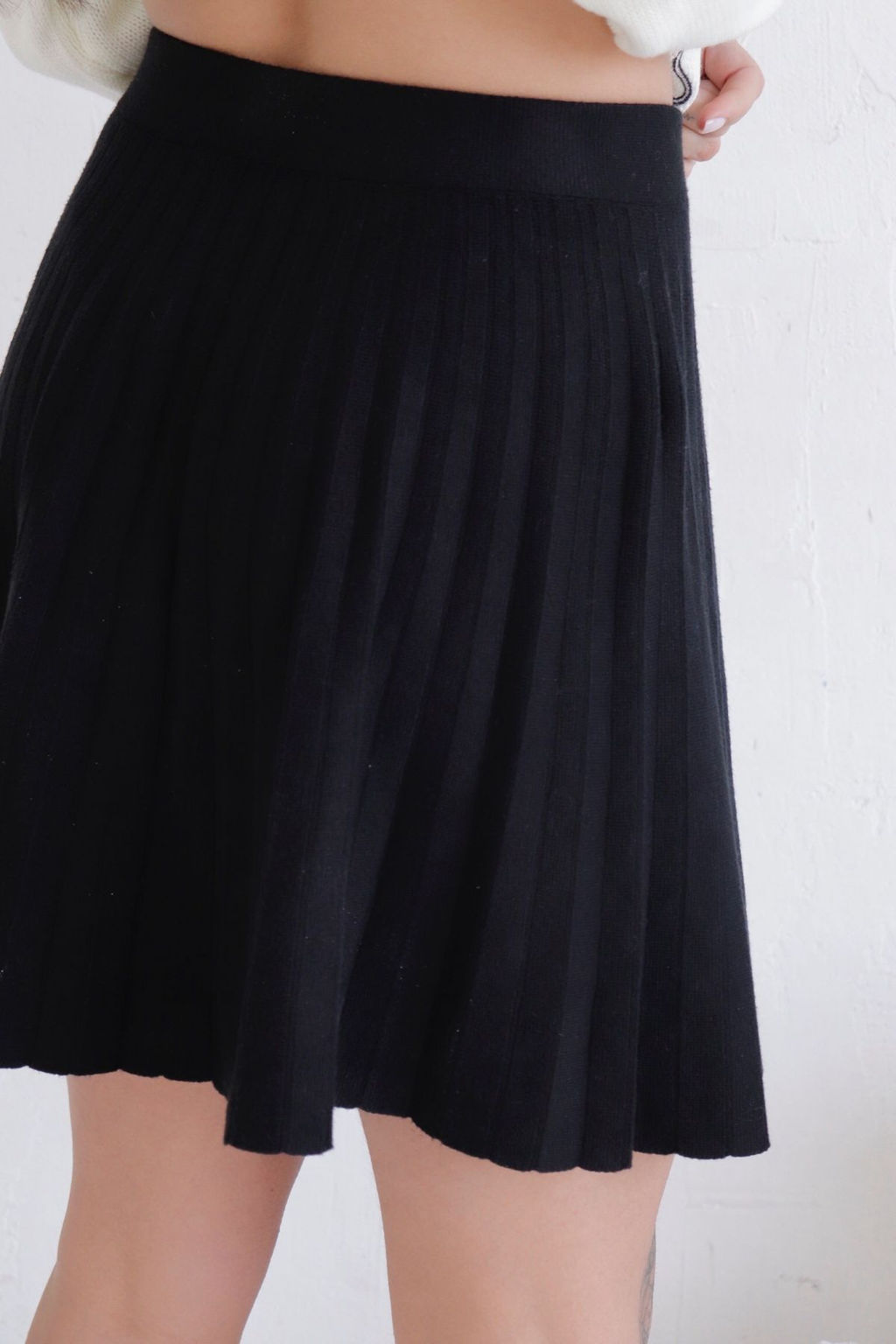 12068 Юбка чёрная вязаная - Martichelli фото 8