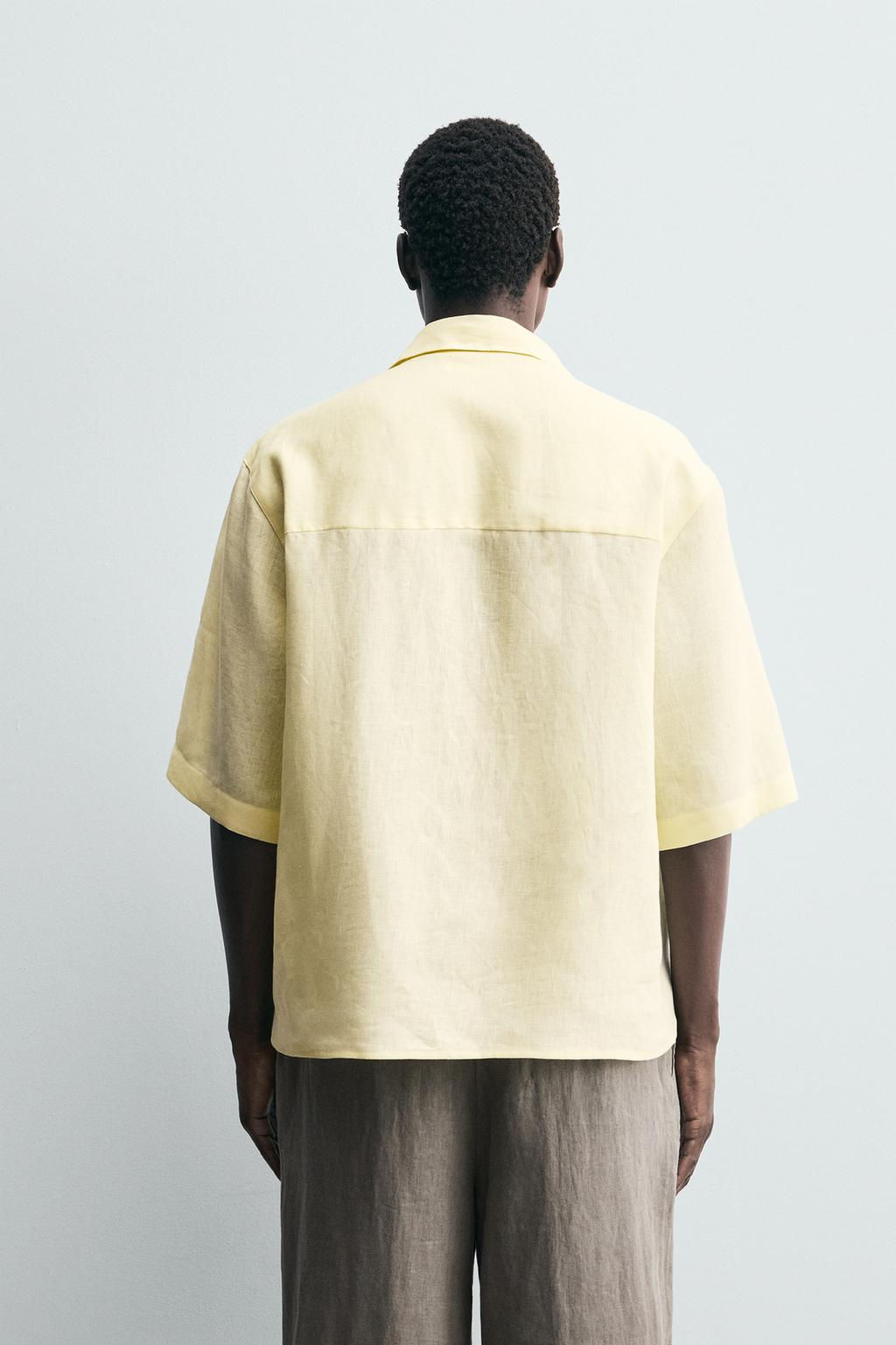 100% LINEN POLO SHIRT - Zara фото 3