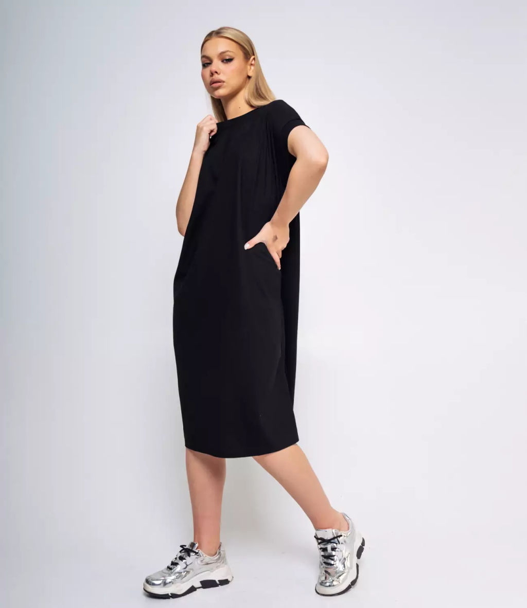 Платье #КТ2024-18, чёрный
