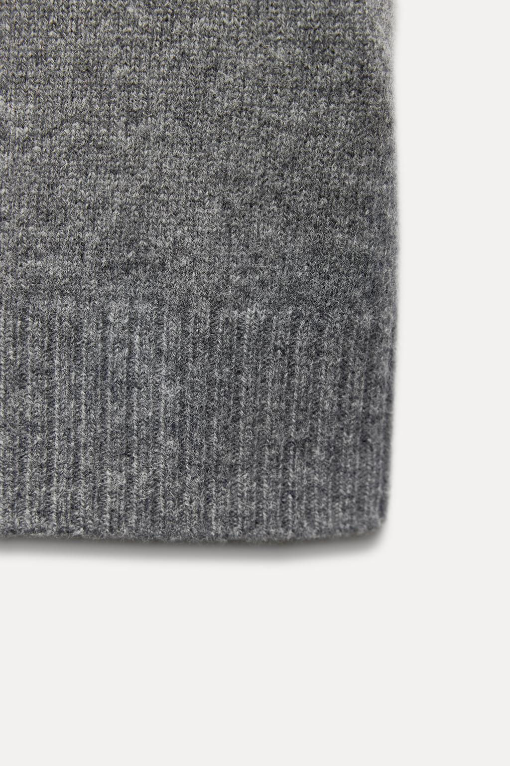 BASIC 100% WOOL SHORT SLEEVE TOP - Zara фото 8